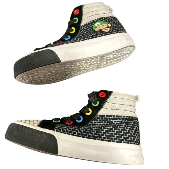 Super Mario‎ Brothers Boys Hi Top Sneakers, Size 11. - Picture 3 of 6